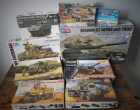 Military Models, 1/35, 1/72, tanks, trucks, ships, guns