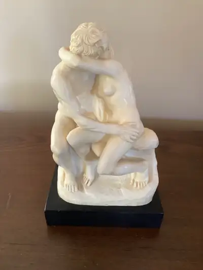The Kiss A. Santini sculpture kissing couple, View more