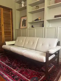 Vintage Ekornes leather sofa and loveseat set
