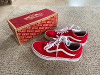Old Skool - Womens 8.5 Red Vans - Brand New Condition
