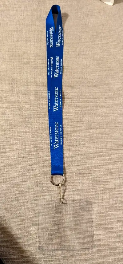 Blue Lanyard with Clear Insert , View more