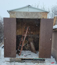 Tall Hand Built Storage Shed