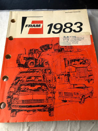 1974 TO 1983 FRAM FILTER CATALOG AND CROSSREFERANCE GUIDE #M1136
