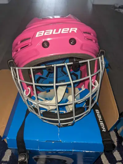 Bauer Skates and Helmet. *****Helmet Sold*****, View more