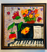 Carol-Ann Touchette, "Intermezzo en sol majeur", 18x36, signée