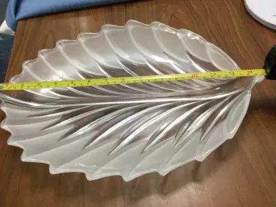 Leaf Shaped Glass Dish, View more