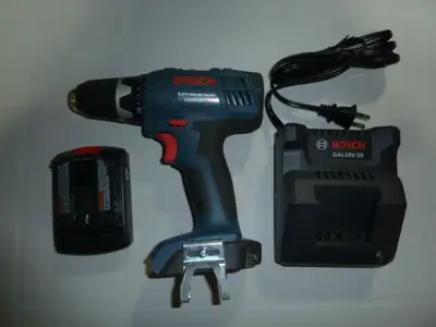 Bosch 18V Drill with Battery and Charger, View more
