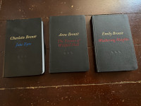 3x Books by the Brontë sisters