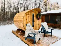 8' Cedar Barrel Sauna