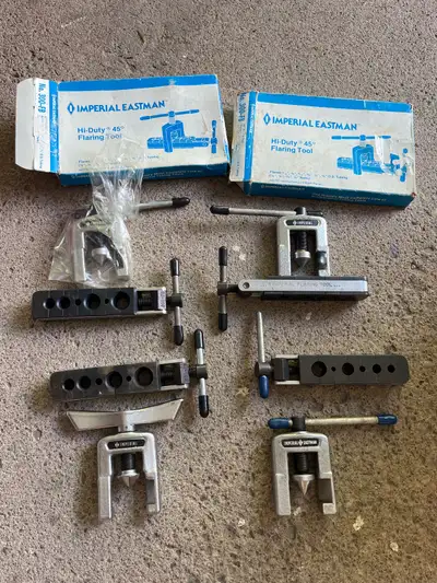 I am selling this set of Imperial Eastman Hi-Duty 45-degree flaring tools, model No. 300-FB. These a...