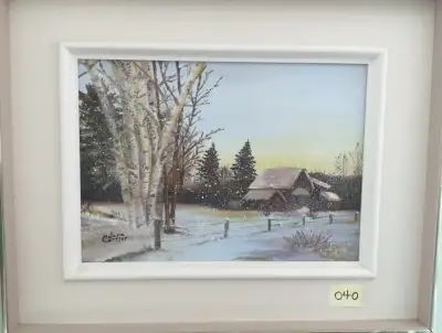 Chalet d’hiver du Québec (peinture), View more