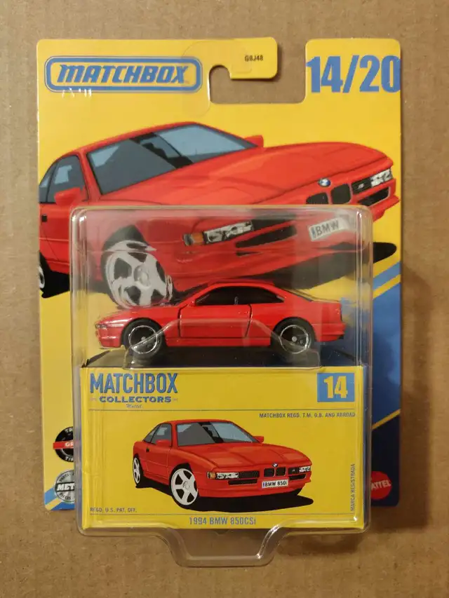 New Matchbox Collectors 1994 BMW 850 CSi 1:64 diecast car MBX in Toys & Games in City of Toronto - Image 2