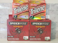 Spiderwire stealth and Berkley trilene fishing line  