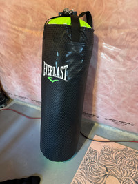 Boxing bag w rigging chain - new