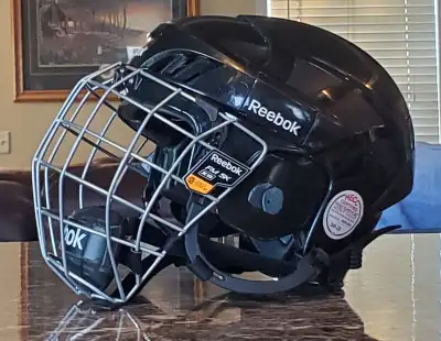 Reebok 5K Ice Hockey Helmet Youth XS Extra Small Black, View more
