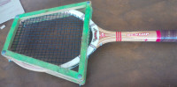 Older Dunlop MaxPly Wooden Tennis Racquet with Wooden Protector