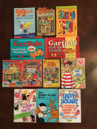 Riddles , Jokes, Comics & Puzzle Books x 7 (Lot CCC) $10, View more