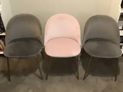 3 beautiful Polly chairs from Structube., View more