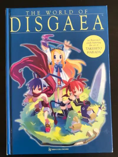 The World of Disgaea Hardcover Character Collection Guide Art of Takehito Harada $25 OBO