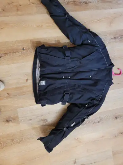 Mens Teknic Size 40 Jacket & Pants. Leather added to pant hems. All Foam/Plastic protection installe...