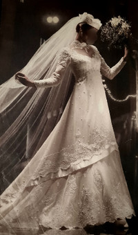 Custom Vintage Italian Designer Wedding Dress