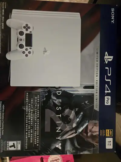 Ps4 pro 1tb hd DESTINY 2 LIMITED EDITION Games and 1 controller Cables included
