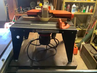 Router table with super router, View more