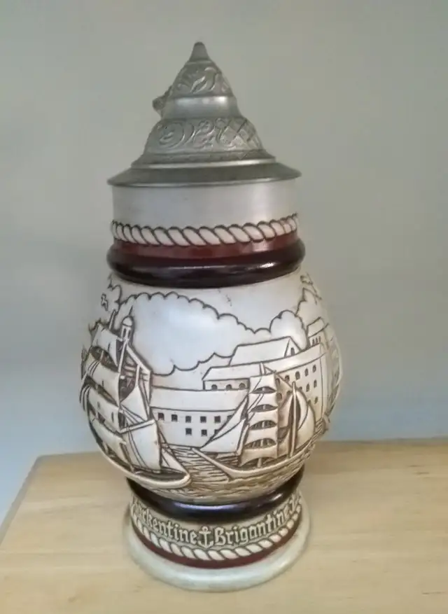 Vintage 1978 Beer Stein lidded Nautical Ship Theme, Avon in Arts & Collectibles in Oakville / Halton Region - Image 7