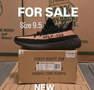 Adidas Yeezy 350 Core Black Copper size 9.5, View more