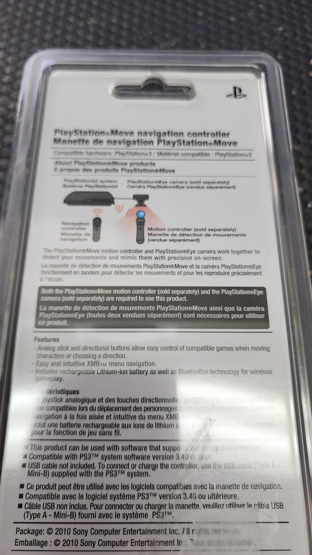 PlayStation 3 Sony Move Navigation Controller  NEW in Sony Playstation 3 in Ottawa - Image 2