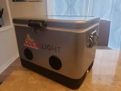 BRAND NEW COORS LIGHT Cooler BLUETOOTH SPEAKERS FOR SALE! $280, View more
