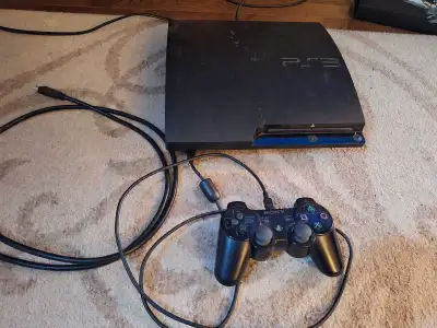 Selling a PS3 slim with cables and 1 controller. Asking $100. Can meet downtown.