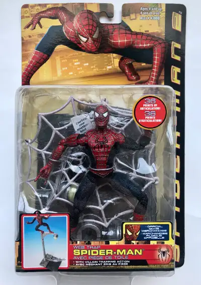 NEW TOY BIZ SPIDER-MAN 2 WEB TRAP ACTION FIGURE 2004 MARVEL, View more