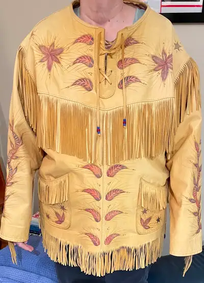 Gerald Jobin AKA Jos Binne Leather Native Jacket., View more