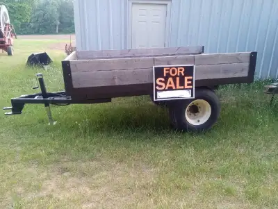 New never used 8 ton heavy duty dump trailer , 8 bolt hubs . 2 inch thick oak removable tailgate and...