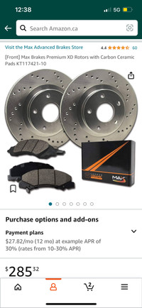 Brand new pads and rotors