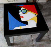 Hand Painted Parsons Tables