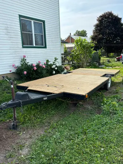Make me an offer, has lights good trailer used it for brush and trees. I have fenders for it. Tie do...