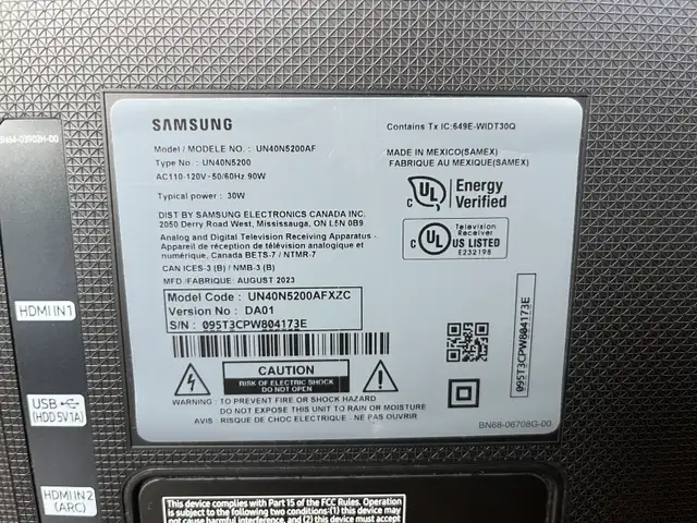 Samsung 40 inch FHD TV (Model: UN40N5200AFXZC) in TVs in City of Toronto - Image 3