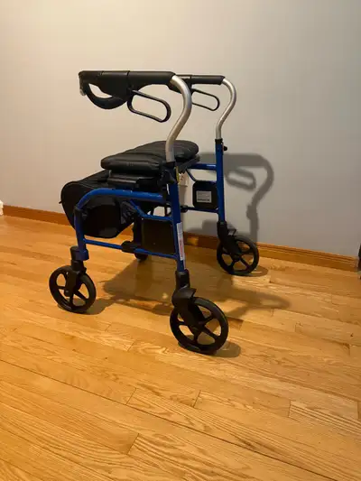 Seniors Trillium, 4 wheel walker with padded seat, View more