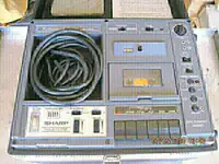 SHARP tape portable pro/Prend ech/recupere audio 70s tout etat7
