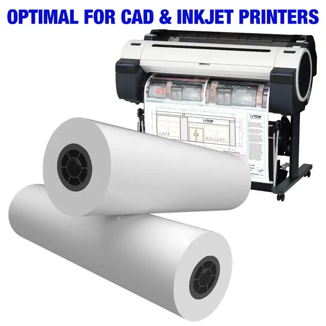 Wide format plotter paper rolls for sale.485900426056181760