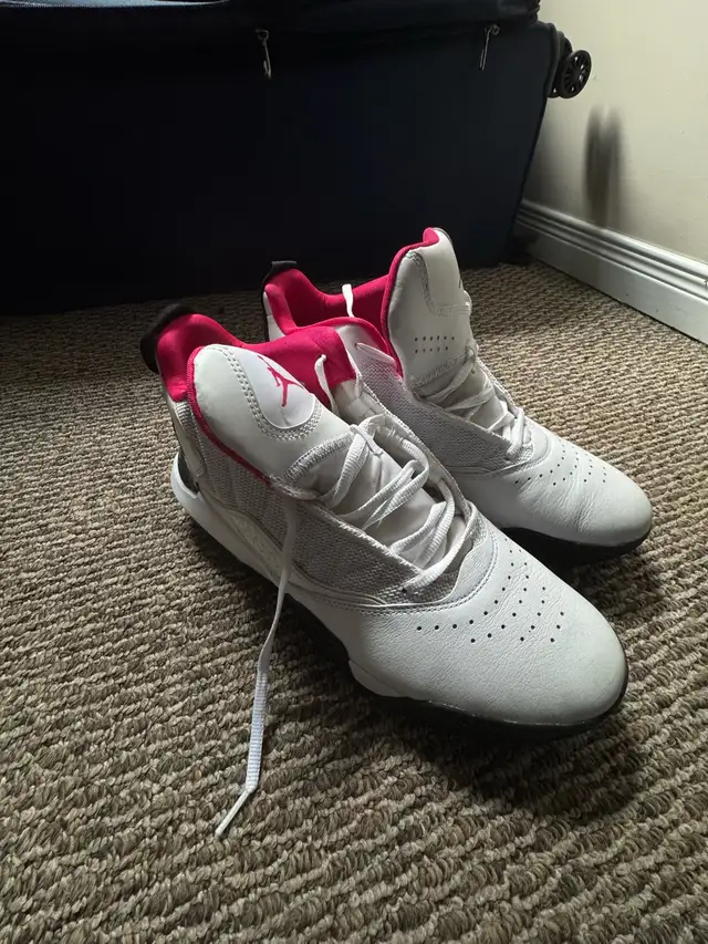 Jordan Stay Loyal sneaker in a white, black, and rush pink color in Men's Shoes in Kitchener / Waterloo - Image 6