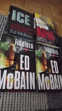5 ED MCBAIN BOOKS BUNDLE:GHOSTS,ICE,KISS,FIDDLERS