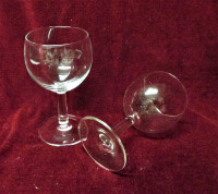 36 pcs, New! High Quality! Clear Wine Glass Cups H.5-1/8" x D.3"