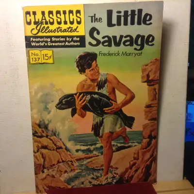 Gilberton 25¢ CLASSICS ILLUSTRATED Comic No.137 THE LITTLE SAVAG, View more