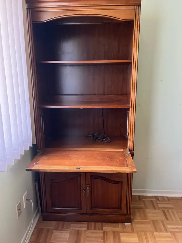 wood cabinet in Bookcases & Shelving Units in Mississauga / Peel Region - Image 2
