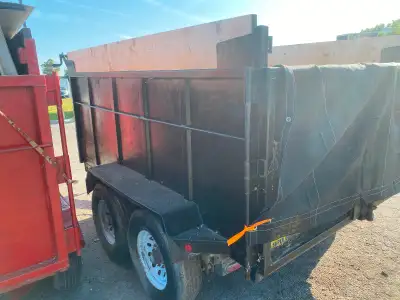 Jdj trailer Total home made Need wires hooked up needs one tier Needs plastic box bolted on and pump...