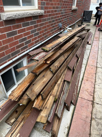 Free 16 foot pressure treated deck boards 