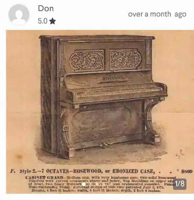 Steinway piano , View more